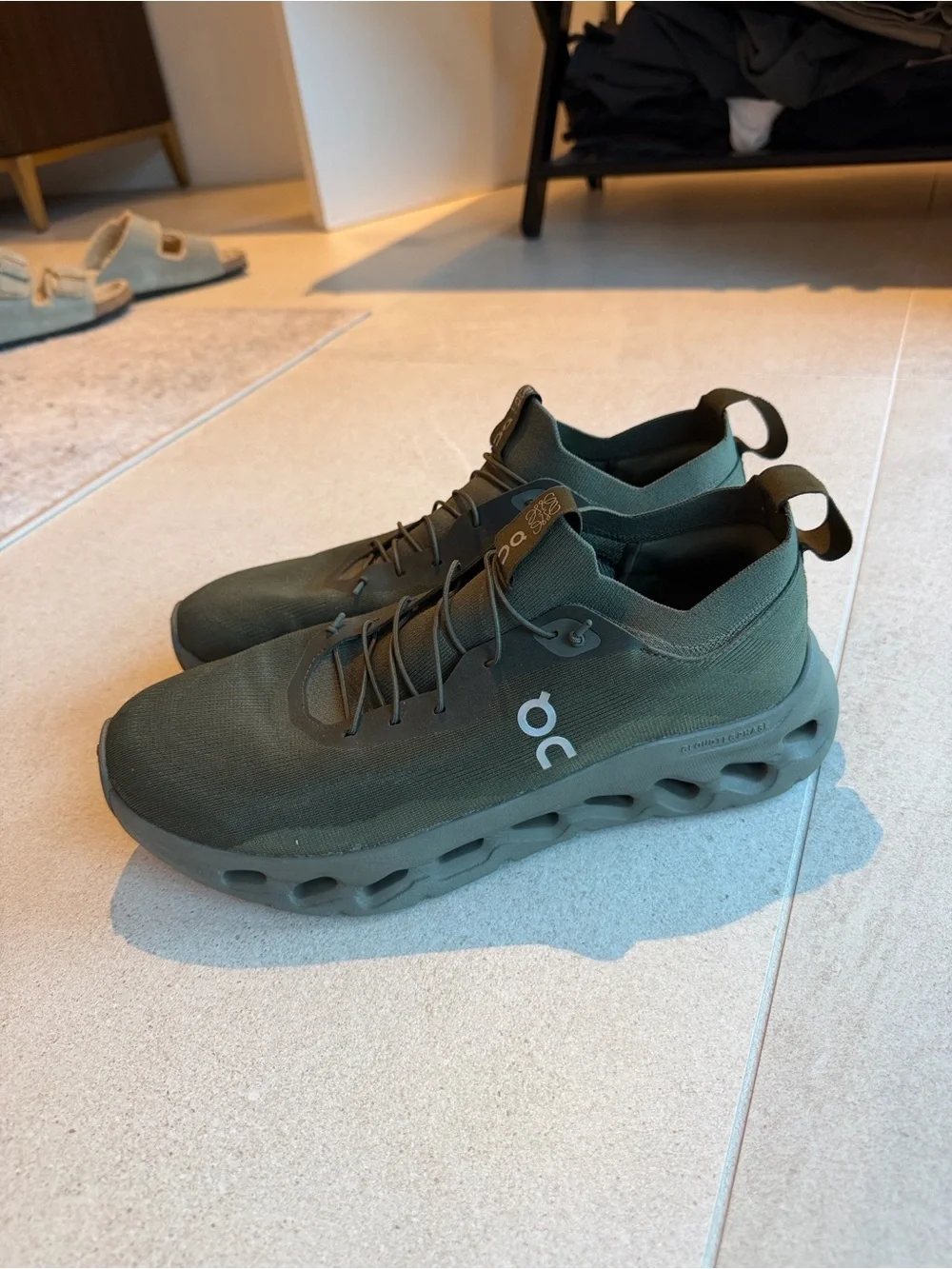 Loewe x On Cloud CloudTt Men’s Olive Green Sneakers